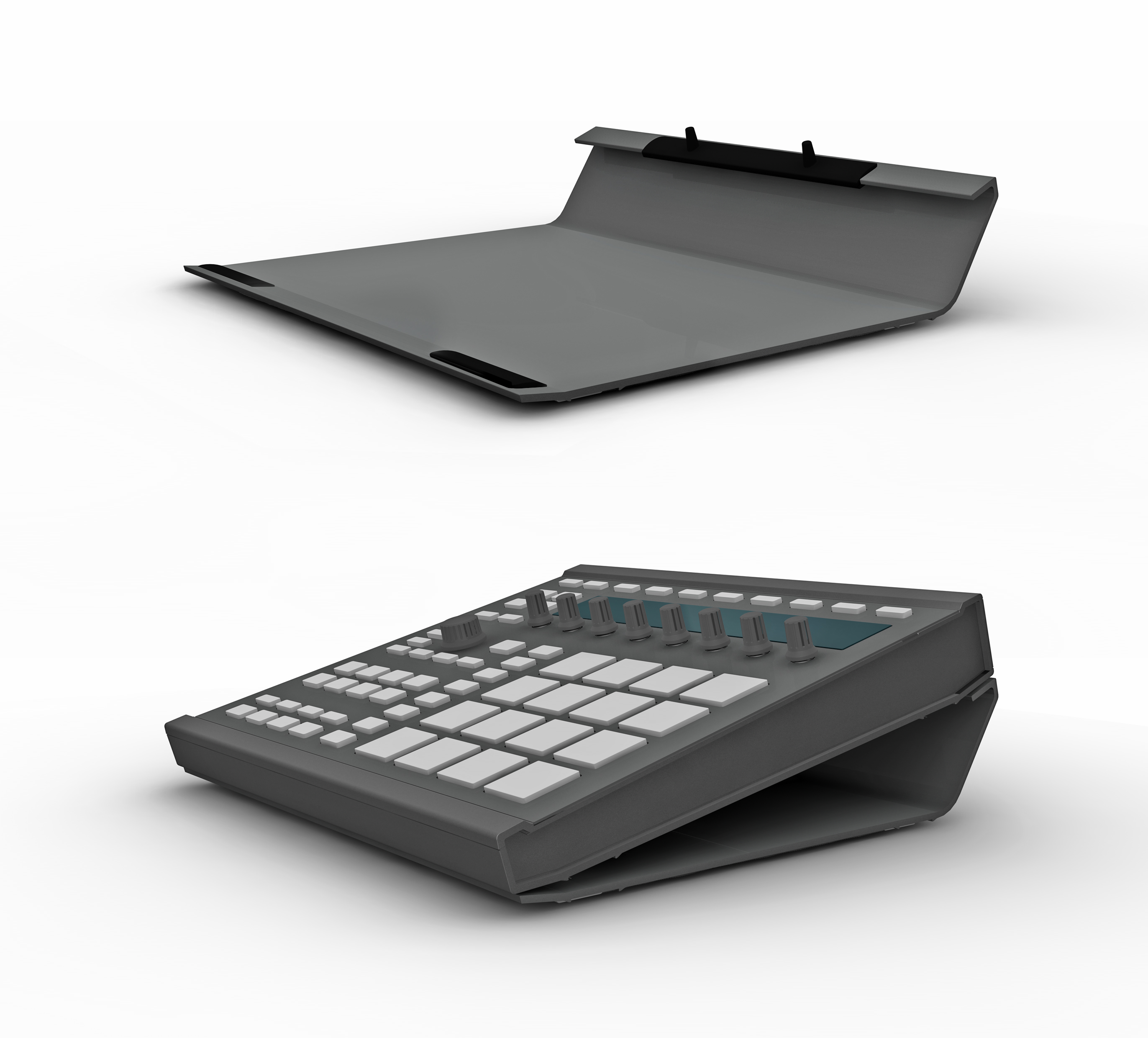 stand-vorne-flach-mit-maschine